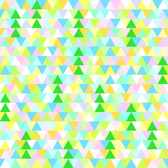 Seamless pattern with christmas trees. Triangle background. Abstract geometric wallpaper. Geometric art. Green christmas trees. Print for textiles, fabrics. Greeting cards. Natural texture