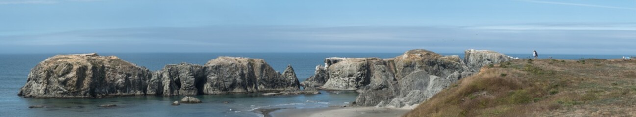 Fototapeta na wymiar Oregon's Face Rock State Park Panorama