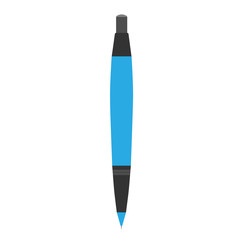 Pen rollerball vector illustration isolated icon. Ballpoint on white background