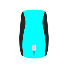 Mouse arc wireless icon computer vector isolated illustration. Internet button design PC