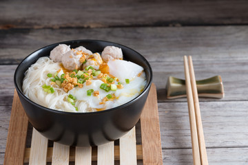 Rice Noodles Soup with pork