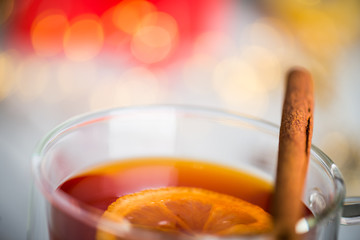 Hot christmas tea , Christmas decoration