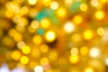 Abstract bokeh light gold background