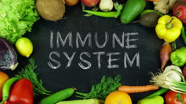 Immune system fruit stop motion