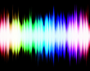 Abstract audio spectrum equalizer waveform
