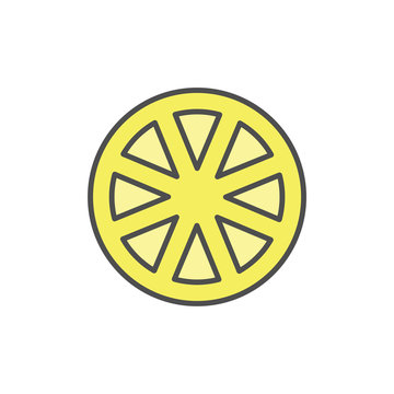 Lemon icons fruit vector design logo illustration
