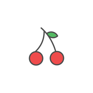 Lychee icons fruit vector design logo illustration