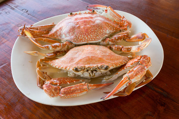 渡り蟹の蒸し焼き（カニ/crab）