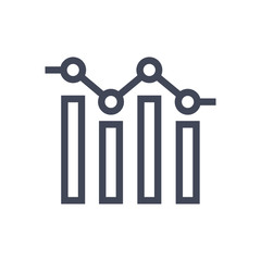keyword ranking graph icon
