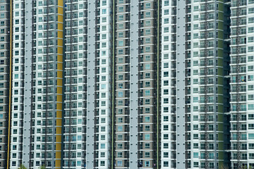 front view window of new condominium building