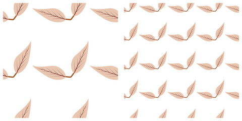 Fototapeta na wymiar Leaves seamless pattern
