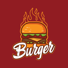 Hot Burger Logo