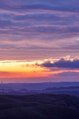 大観峰の夜明け