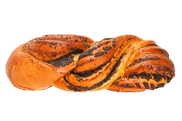 Sweet bun with poppy seed