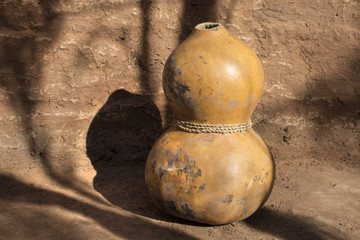 Natural gourd water container