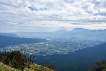 Fototapeta na wymiar 大観峰から望む根子岳