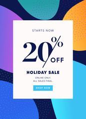 20% OFF Sale Discount Special Offer Promo Ad. Discount Promotion. Sale Discount Email Newsletter Coupon Design.
