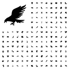 Eagle icon illustration. animals icon set for web and mobile.
