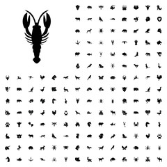 Crab icon illustration. animals icon set for web and mobile.