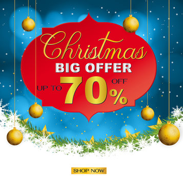 Christmas sale and seasonal discount templates. banners, flyers, posters for shopping store discount background.