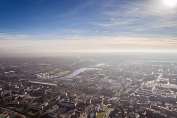 Fototapeta na wymiar Smog and air pollution in Katowice
