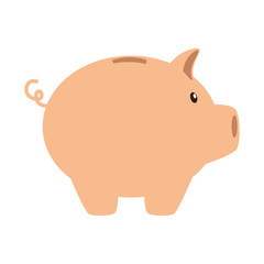 piggy savings isolated icon vector illustration design