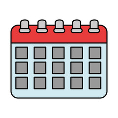 calendar reminder isolated icon vector illustration design