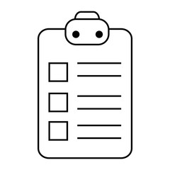 cheklist clipboard isolated icon vector illustration design