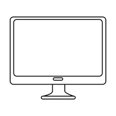 monitor computer isolated icon vector illustration design