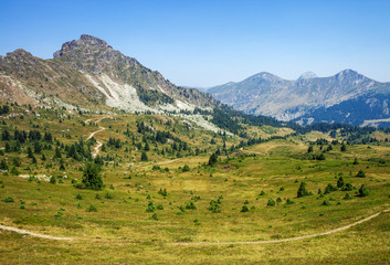 Fototapeta na wymiar Serene landscape in the mountains of Montenegro