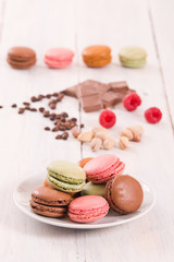 Colorful macarons.