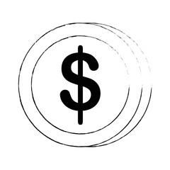 coin money isolated icon vector illustration design