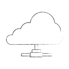 cloud computing isolated icon vector illustration design