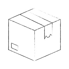 carton box isolated icon vector illustration design
