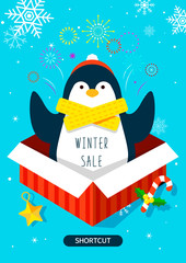 Happy Winter and Christmas illustrations