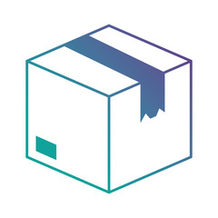 carton box isolated icon vector illustration design