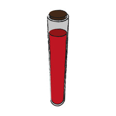 Test tube with blood