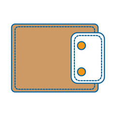 wallet money isolated icon vector illustration design