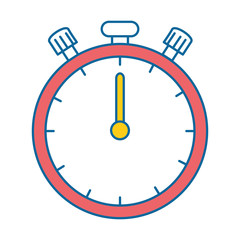 chronometer clock isolated icon vector illustration design