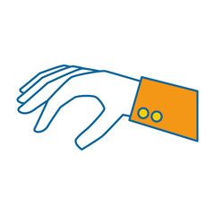 hand catching isolated icon vector illustration design