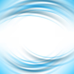 An abstract wave is a blue background. Blue smoke is a wave.
