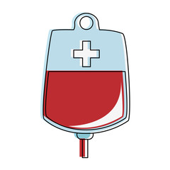 Blood bag symbol icon vector illustration graphic design