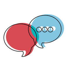 chat bubbles vector illustration