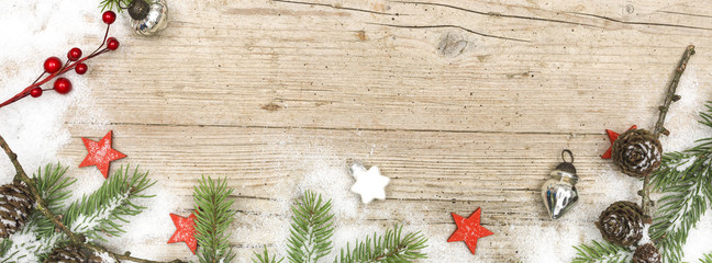 different Christmas backgrounds on wood with different christmas decoration