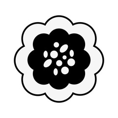 Beautiful flower symbol icon vector illustration graphic design