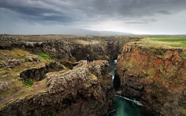 Fototapeta na wymiar Canyon Kolugil - Iceland