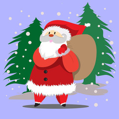 Santa Cartoon Art