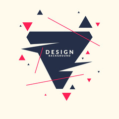 Abstract background with straight lines and geometric objects in minimalistic flat style on a light background.