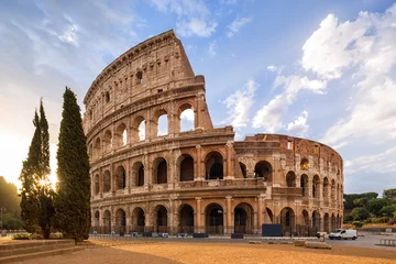 Washable wall murals Colosseum The Coliseum or Flavian Amphitheatre (Amphitheatrum Flavium or Colosseo), Rome, Italy.  