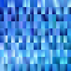 Blue abstract rectangle background - trendy geometrical vector illustration design